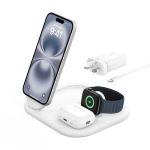 Беспроводная зарядная станция Belkin BoostCharge 3-в-1 Magnetic Foldable — изображение 2