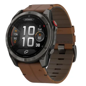 Garmin Fenix 8 Pro 51mm Amoled Sapphire с кожанным ремешком