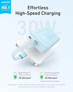 Аккумулятор Anker Zolo Power Bank 20K (30W) со встроенным кабелем USB-C — изображение 4