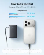 Аккумулятор Anker Nano Power Bank 45W со встроенным кабелем USB-C — изображение 2
