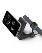 Беспроводная зарядная станция Anker MagGo Wireless Charging Foldable 3-в-1 Qi2 15W — изображение 2