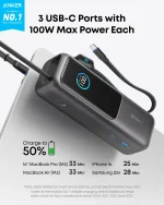 Аккумулятор Anker Zolo Power Bank 25K (165W) — изображение 4