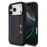 Чехол iPhone 17 Pro BMW MagSafe Kevlar Printed Tricolor