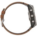 Garmin Fenix 8 51mm Amoled Sapphire с кожанным ремешком — изображение 3