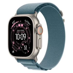 Apple Watch Ultra 3 2025 Alpine Loop - Голубой, Натуральный титан