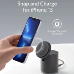 Беспроводная зарядная станция Anker MagGo 623 2-в-1 — изображение 2