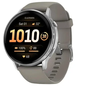 Garmin Venu 4 45 мм - Серебристый, Силиконовый