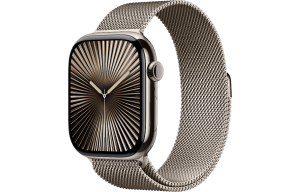 Apple Watch S10 46mm Titanium с ремешком миланская петля - Натуральный