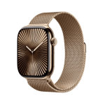 Apple Watch S10 42mm Gold Titanium с ремешком миланская петля